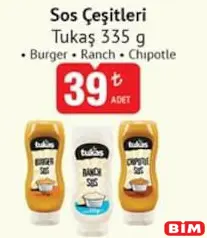 TUKAŞ SOS ÇEŞİTLERİ 335 G fiyat ve kampanya bilgisi